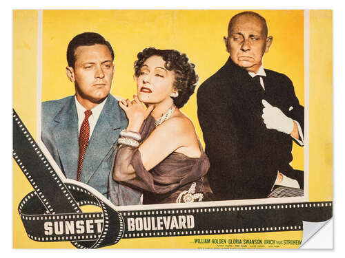 Selvklæbende plakat Sunset Boulevard