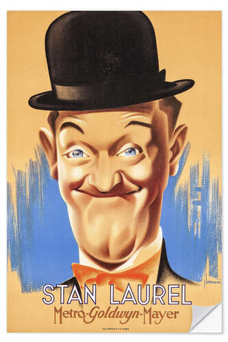 Wandsticker Stan Laurel