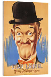 Cuadro de madera Stan Laurel