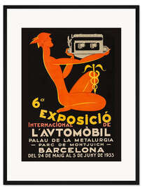 Gerahmter Kunstdruck Exposicio international de l'automobil 1933
