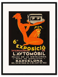 Impression artistique encadrée Exposicio international de l'automobil 1933