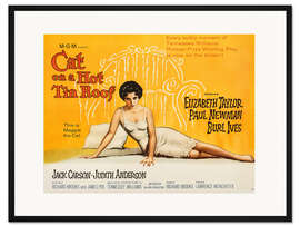 Gerahmter Kunstdruck Die Katze auf dem heißen Blechdach (Englisch)