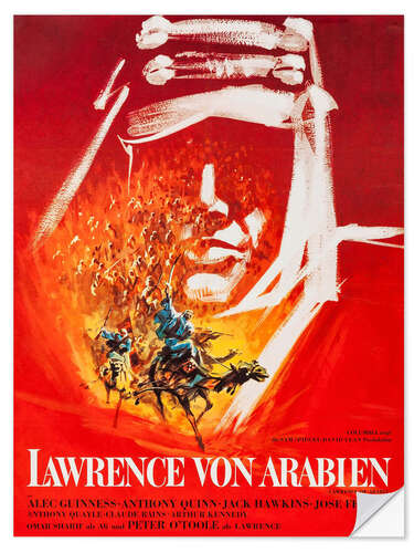Självhäftande poster Lawrence of Arabia (German)