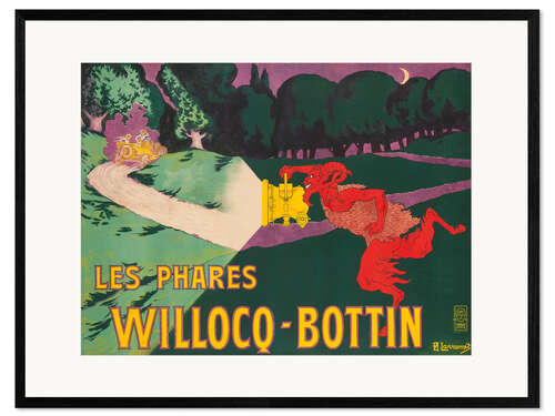 Framed art print Les Phares Willocq & Bottin