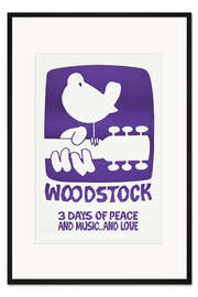 Gerahmter Kunstdruck Woodstock