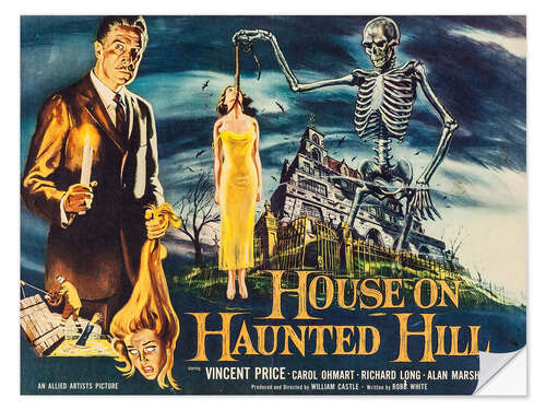 Selvklebende plakat House on Haunted Hill