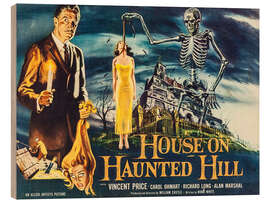 Wood print House on Haunted Hill