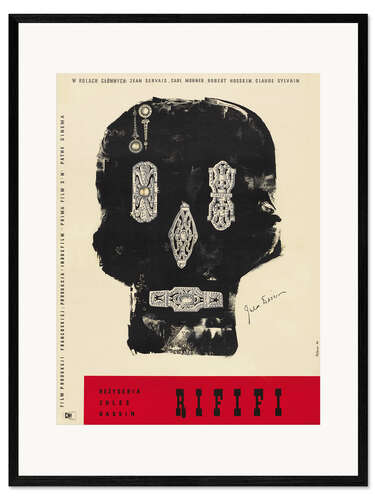 Kunsttryk i ramme Rififi - Jules Dassin (polsk)