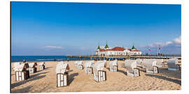 Alubild Historische Seebrücke in Ahlbeck,Usedom