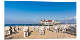 Foam board print Historic pier in Ahlbeck, Usedom