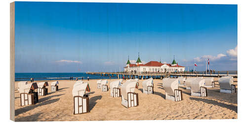 Obraz na drewnie Historic pier in Ahlbeck, Usedom