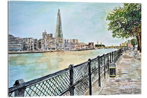 Quadro em plexi-alumínio Londres, The Shard