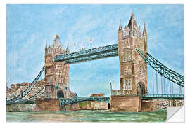 Adesivo murale Londra, Tower Bridge