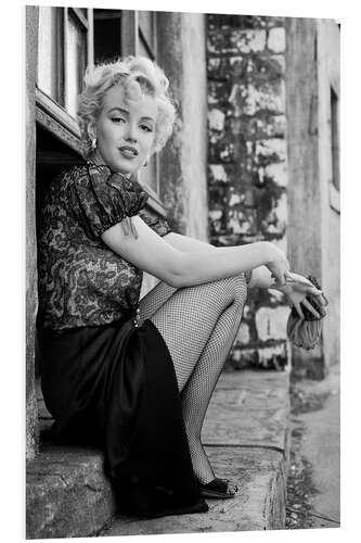 Stampa su PVC Marilyn durante una pausa sul set