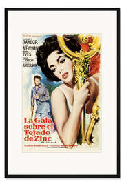 Gerahmter Kunstdruck Die Katze auf dem heißen Blechdach (spanisch)