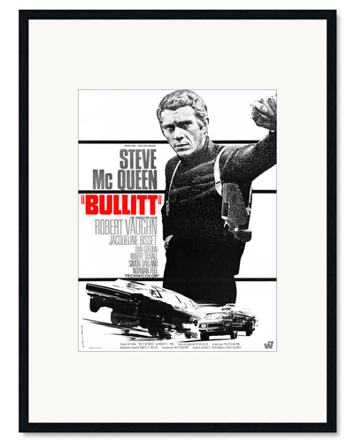 Inramat konsttryck Bullitt