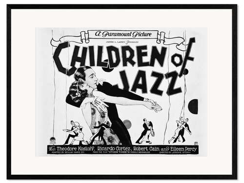Impresión de arte enmarcada Children of Jazz