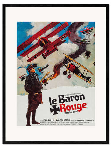 Ingelijste kunstdruk The Red Baron