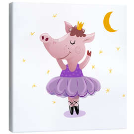 Canvas print  Ballet pig - Heyduda