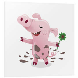 Foam board print Lucky pig