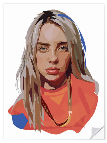 Wandsticker Billie Eilish