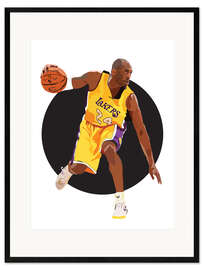Kehystetty taidepainatus Kobe Bryant