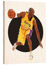 Holzbild Kobe Bryant