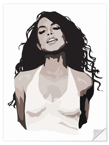 Wandsticker Aaliyah