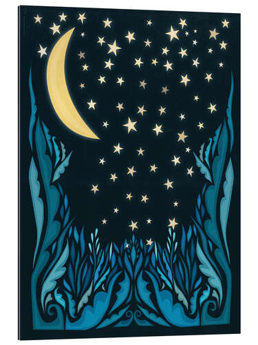 Gallery print Moon and Stars