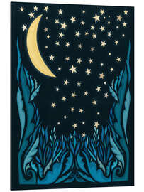 Magnettafel Mond und Sterne