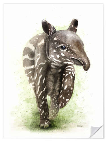 Wandsticker Tapir