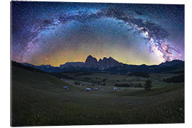 Gallery print Milky Way, night sky in the Dolomites