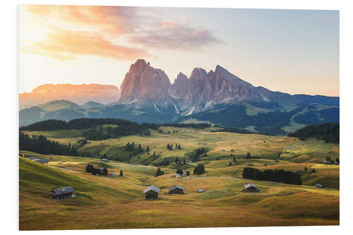 Tableau en PVC Ciel matinal dans le Tyrol du Sud