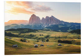 Foam board print Tomorrow red in South Tyrol