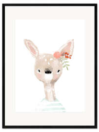 Framed art print Miss Deer