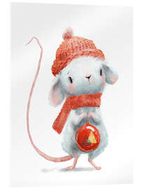 Akryylilasitaulu Christmas mouse