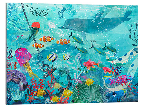 Aluminiumtavla Colorful underwater world