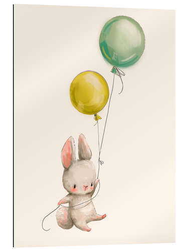 Gallery print Bunny with balloons