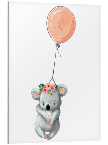 Cuadro de aluminio Koala con globo