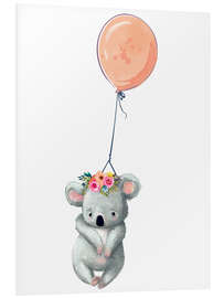 Foam board print Koala with Balloon