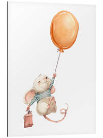 Magnettafel Mäuschen mit Ballon