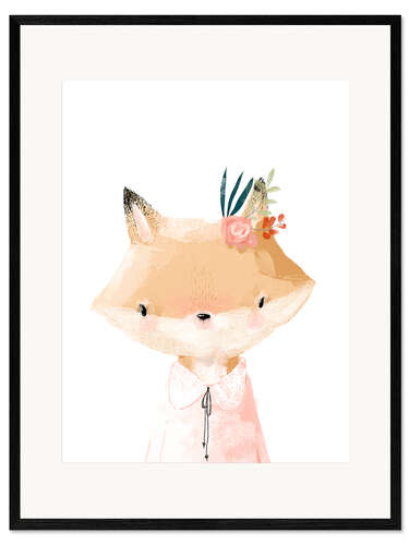Impression artistique encadrée Mademoiselle Renard