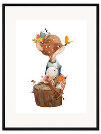 Gerahmter Kunstdruck Lesefreunde