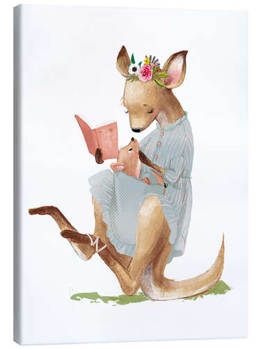 Canvas print Kangaroo Mama