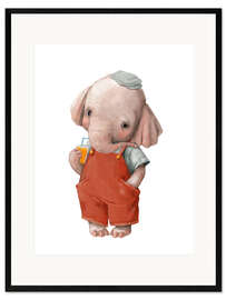 Framed art print Little Elephant