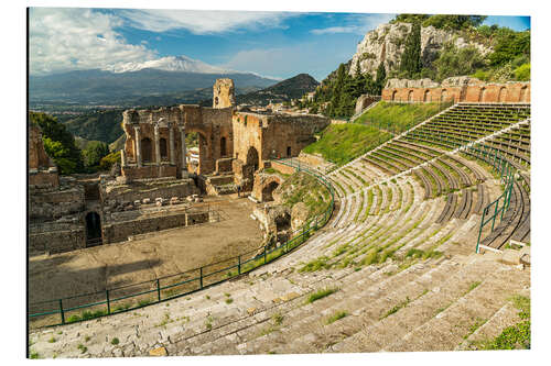 Aluminium print Taormina