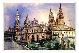 Poster Cattedrale di Santiago de Compostela