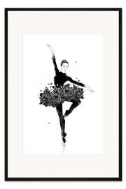 Gerahmter Kunstdruck Blumentanz