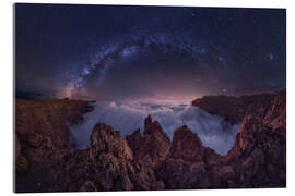 Acrylic print Milky Way over the Sea of Clouds