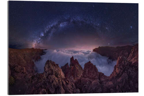 Gallery print Milky Way over the Sea of Clouds